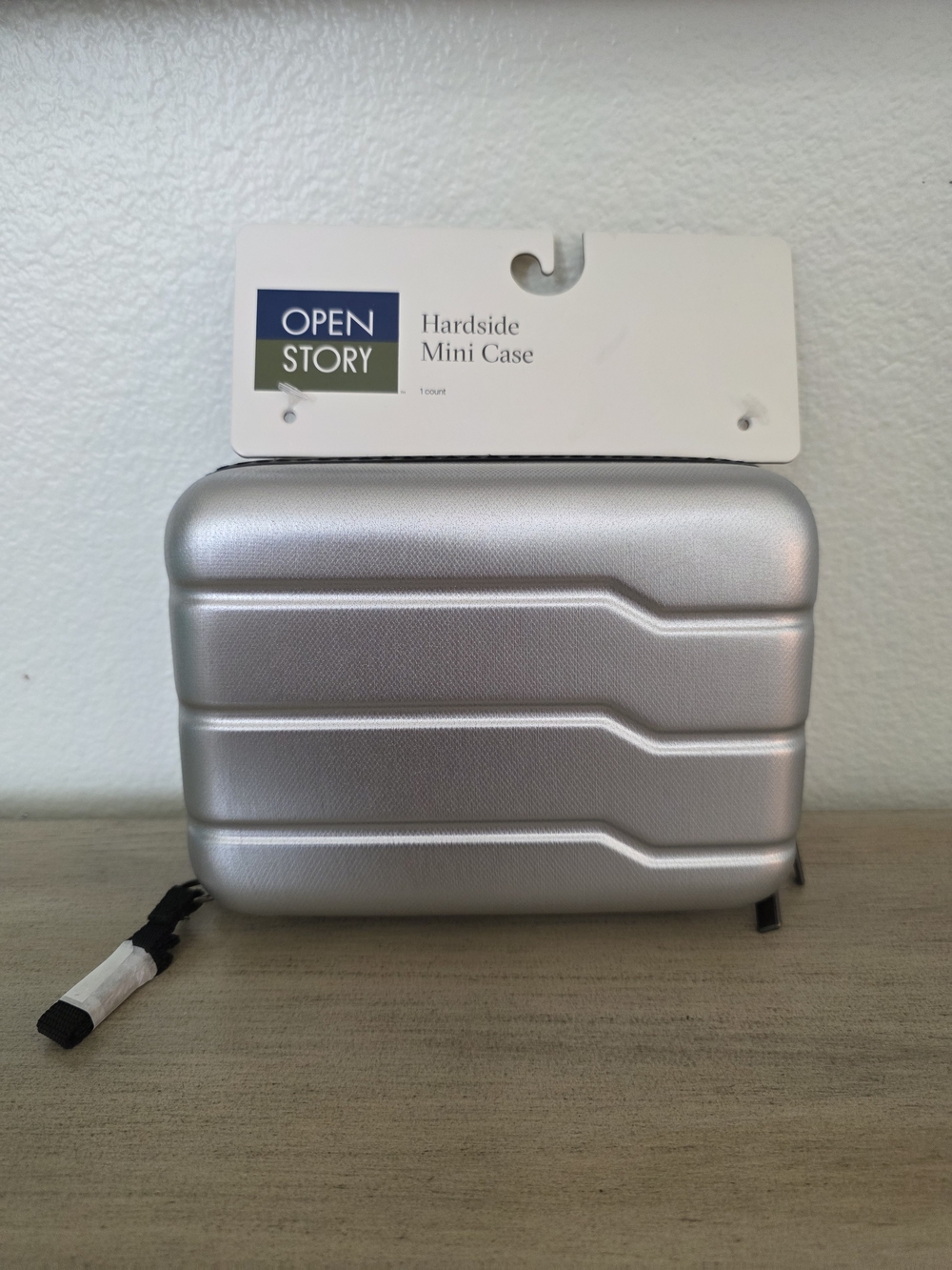 Open Story Silver Hardside Mini Travel Case